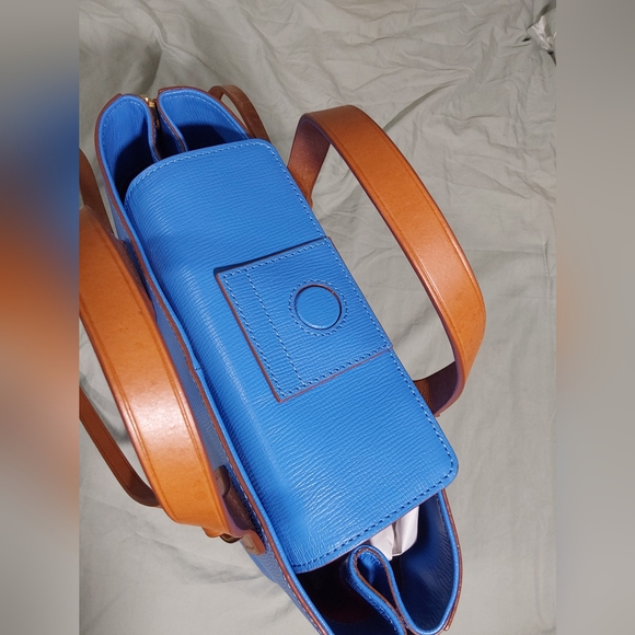Dooney & Bourke Cobalt Blue NWOTS and Tan Shoulder Bag w/Wallet & Dusty - Picture 8 of 16